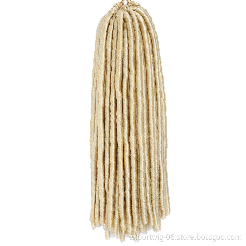 Straight Dread Locs Hair 14 inch Faux Locs Crochet Braid Hair Dread Lock Synthetic Hair Extensions